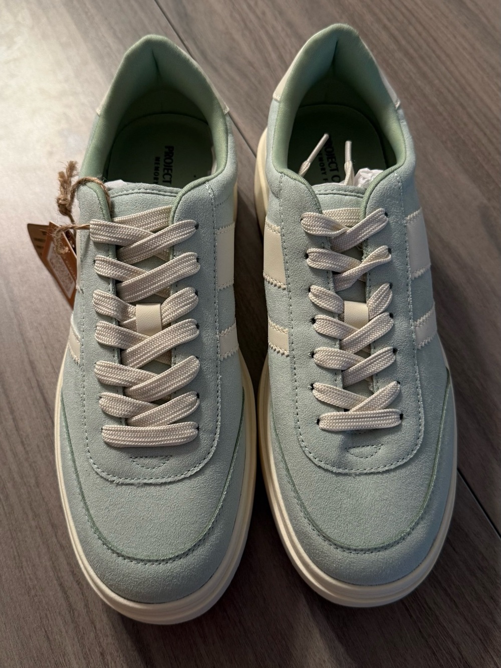 Project Cloud Women’s Mint Green Suede Sneakers